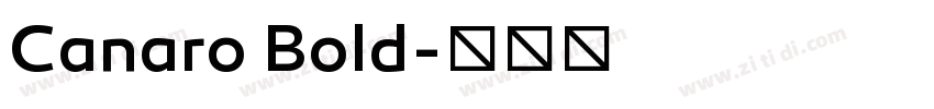Canaro Bold字体转换